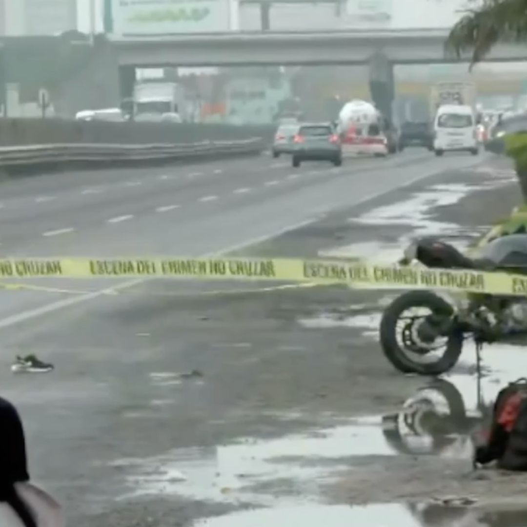 Motociclista Muere Presuntamente al Derrapar en su Motocicleta en la Carretera León - Silao en Guanajuato